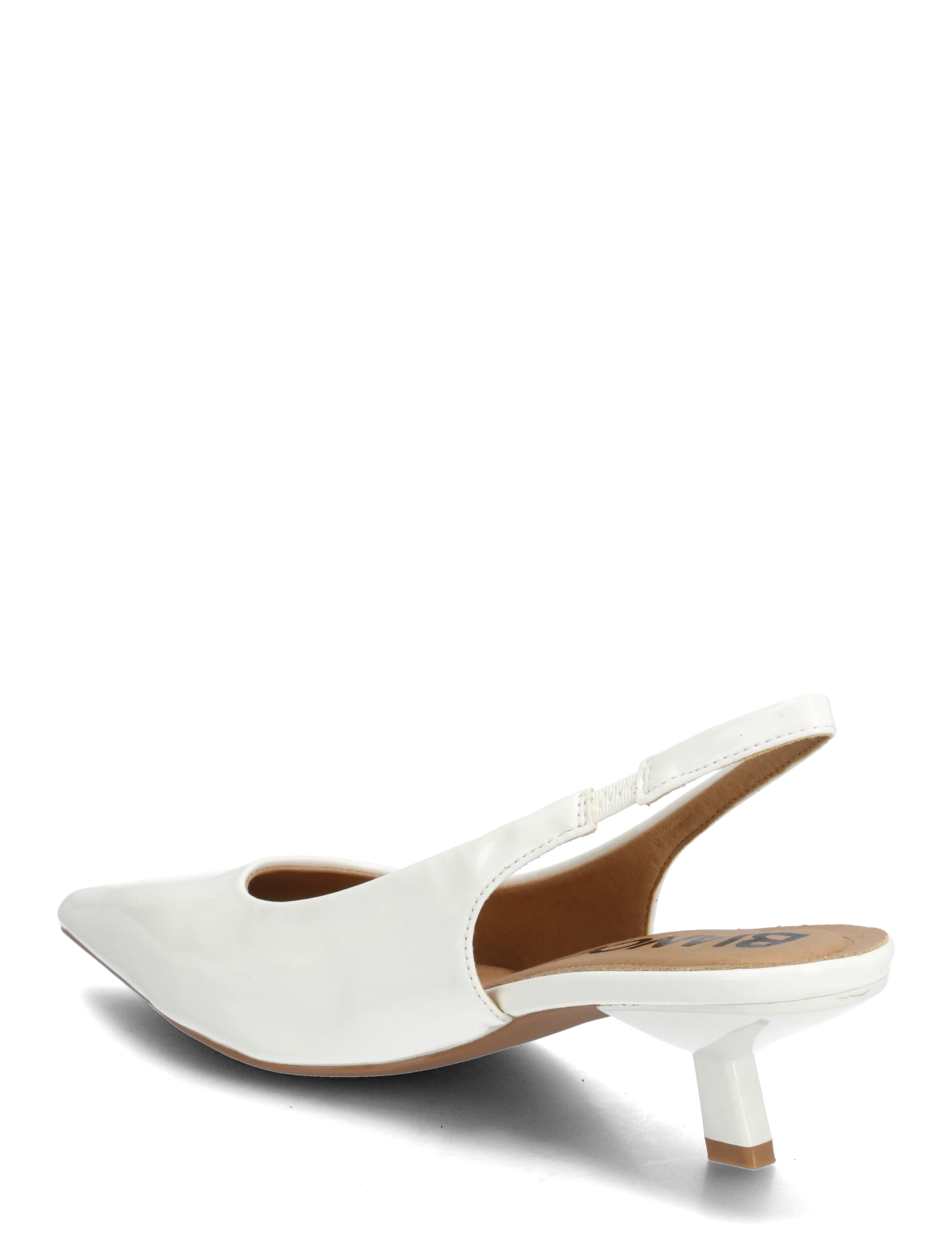 Bianco - BIAKRISTIN Kitten Heel Slingback Patent - slingbacks med hæle - off white - 2