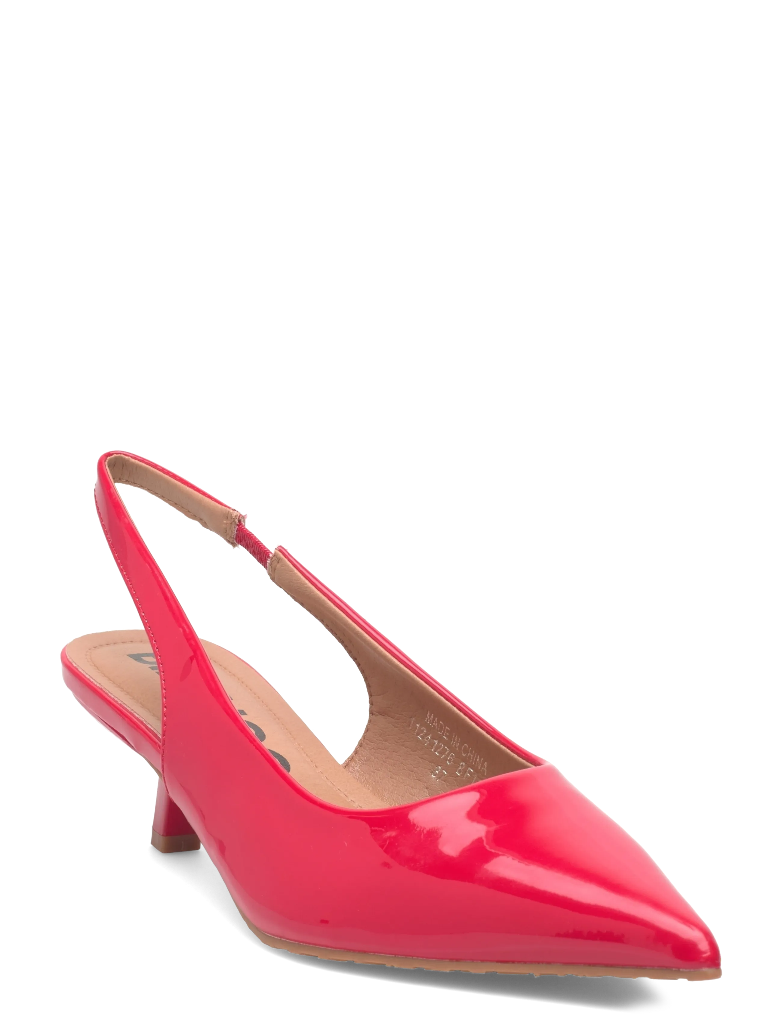 Bianco BIAKRISTIN Kitten Heel Slingback Patent - Kontsakingad - RED / coral