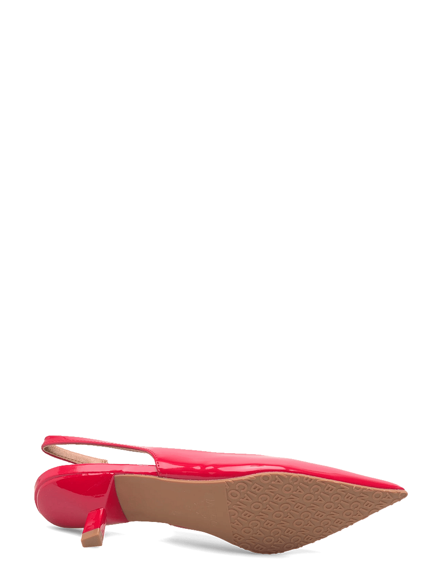 Bianco - BIAKRISTIN Kitten Heel Slingback Patent - slingbacks med hæle - red - 4