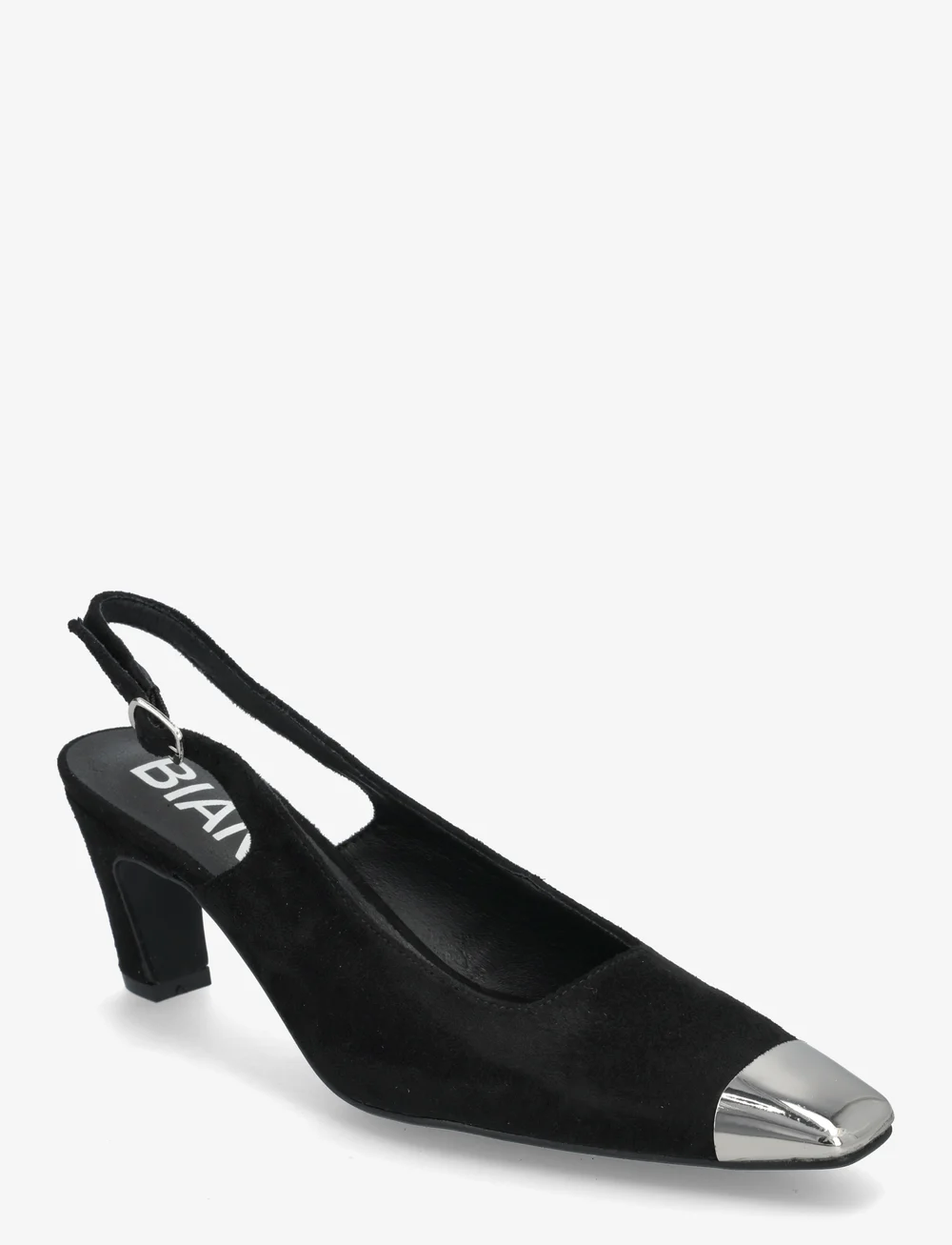 Bianco - BIACLARA Slingback Faux Suede - kontsaga slingback-kingad - black - 0