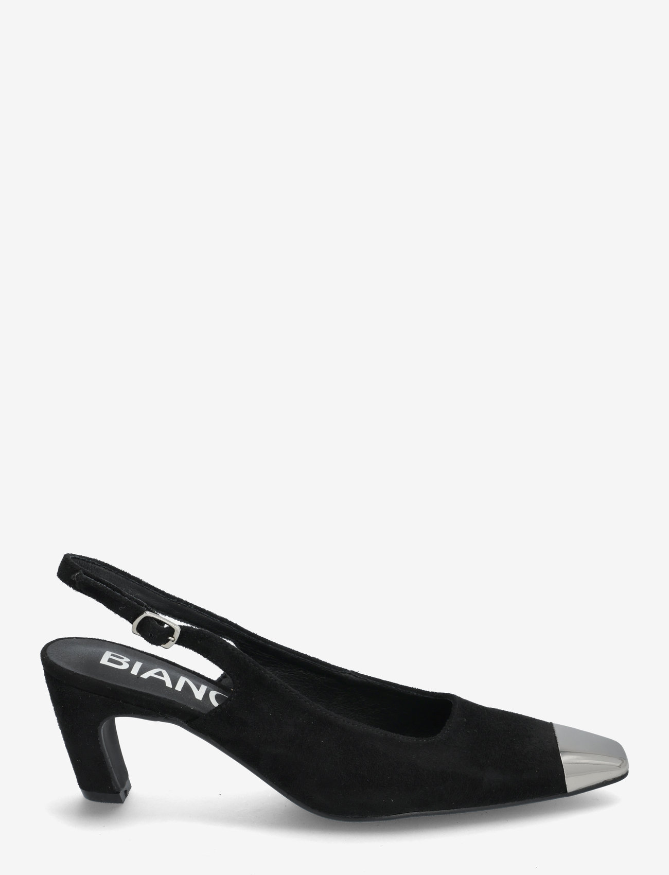 Bianco - BIACLARA Slingback Faux Suede - slingbacks med hæle - black - 1