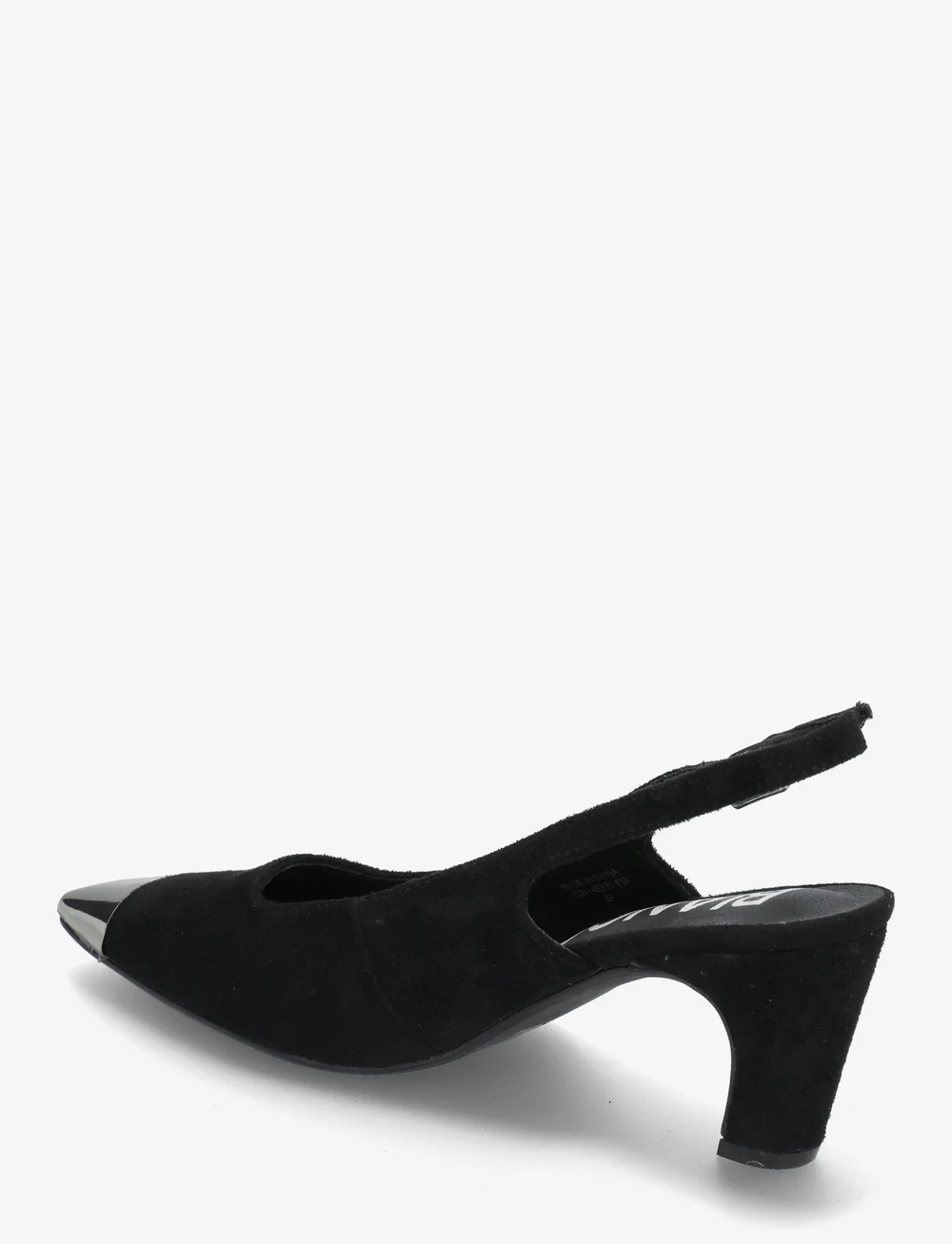 Bianco - BIACLARA Slingback Faux Suede - kontsaga slingback-kingad - black - 2