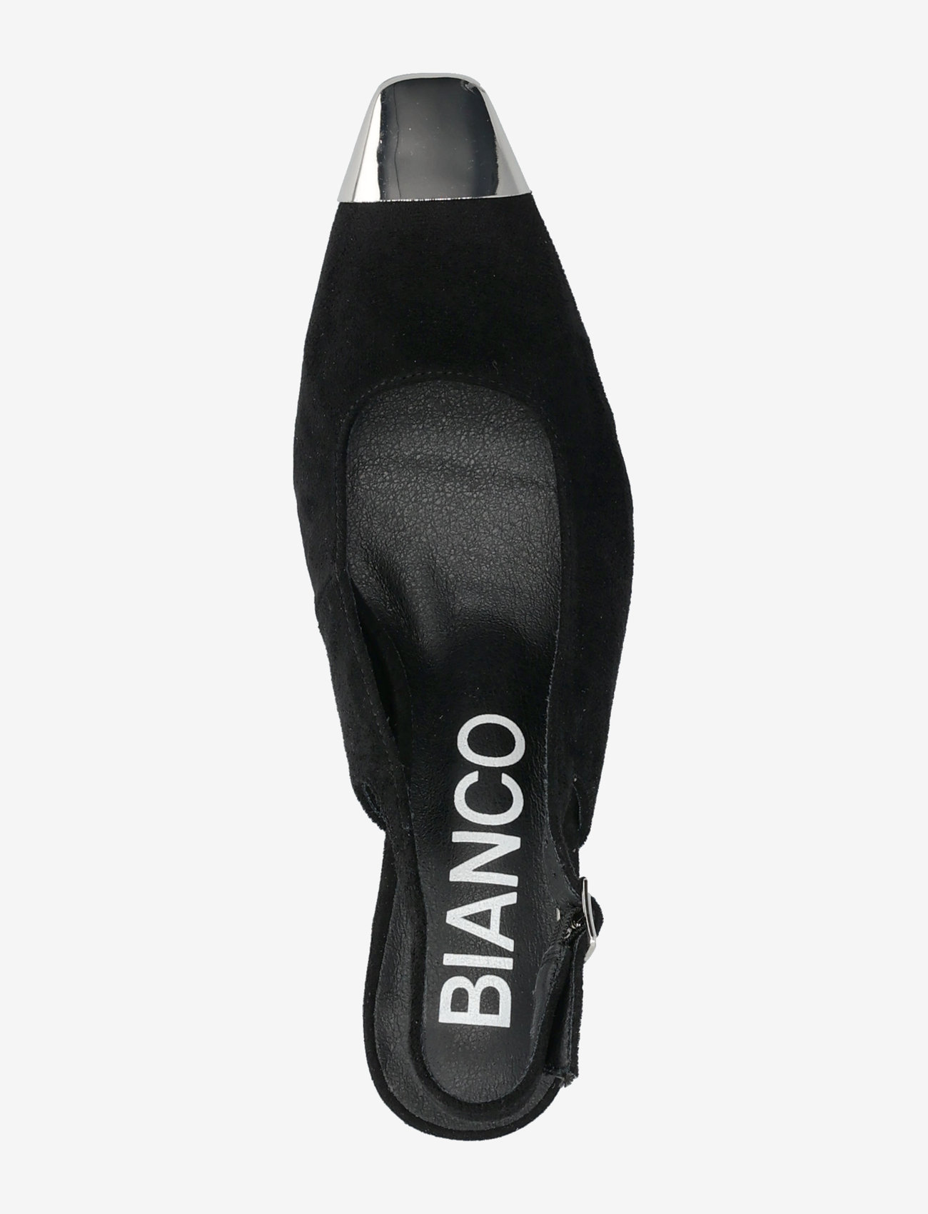 Bianco - BIACLARA Slingback Faux Suede - slingbacks med hæle - black - 3