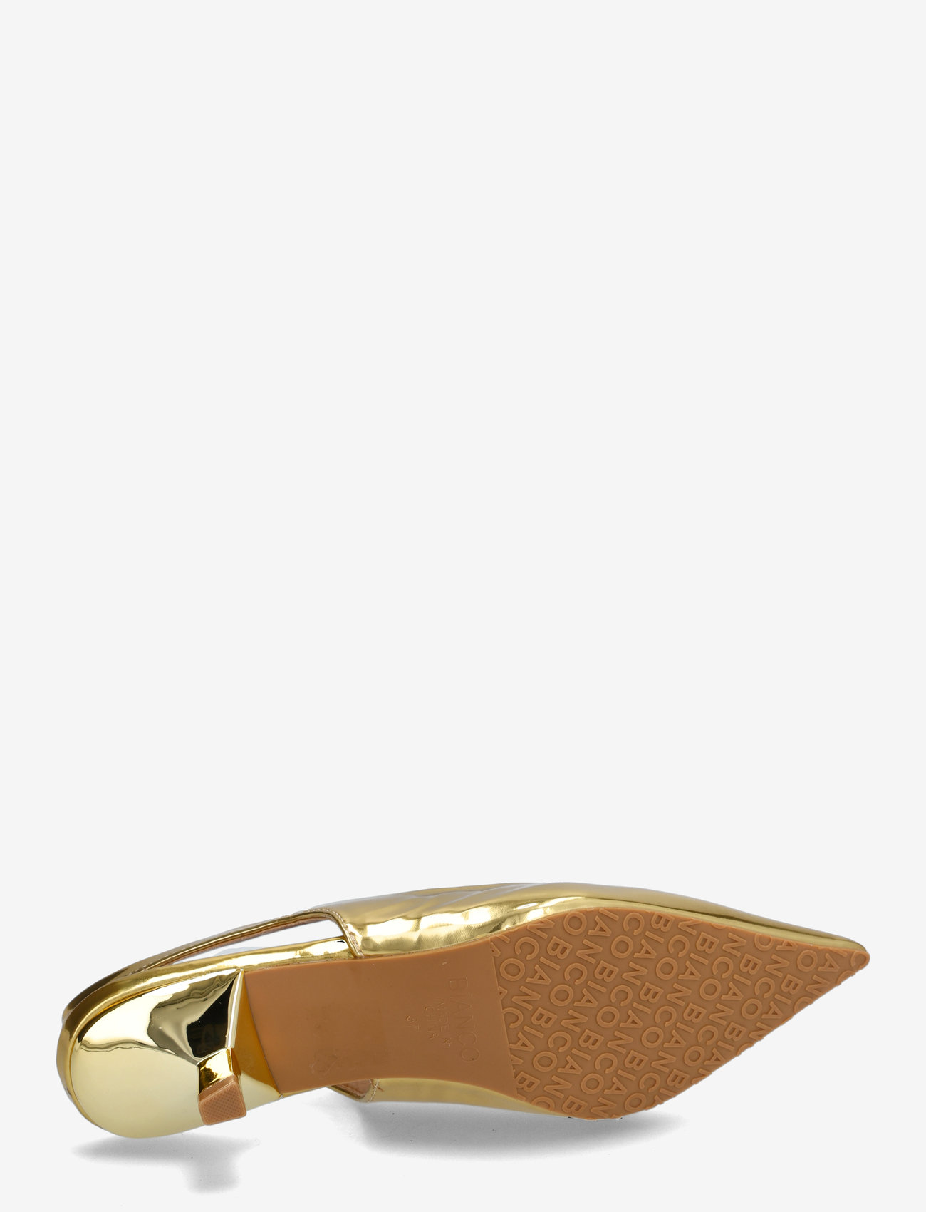 Bianco - BIAKRISTIN Kitten Heel Slingback Mirror PU - women - gold - 4