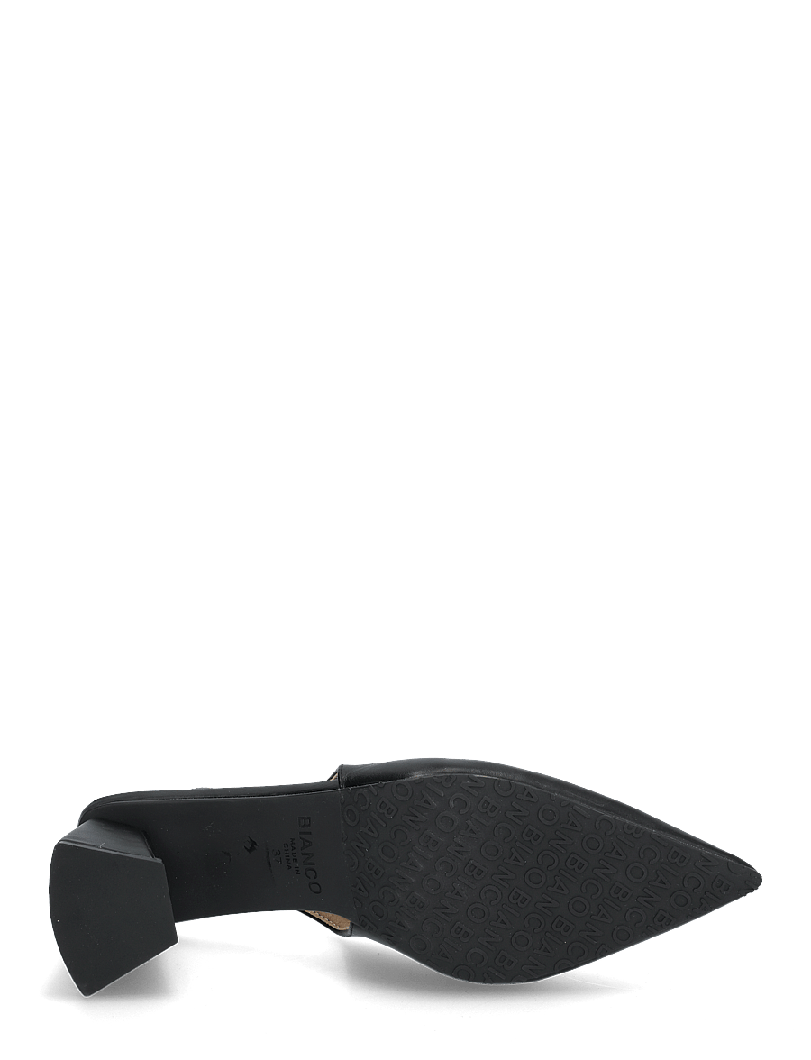 Bianco - BIAMARALYN Slingback Smooth Faux Leather - escarpins slingbacks - black - 4
