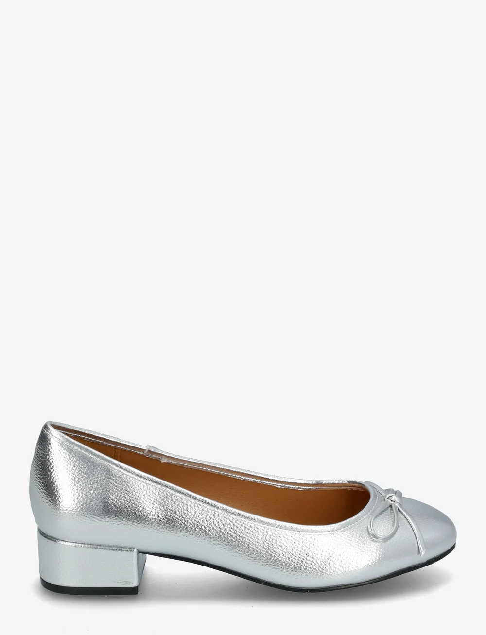 Bianco - BIACINDY Ballet Flat Faux Leather - pumps - silver - 1