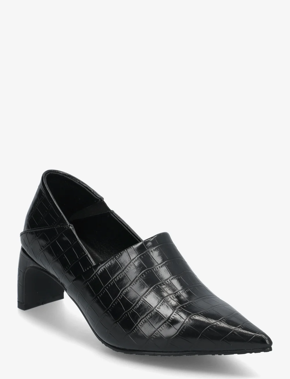 Bianco - Rowe Heel Step Down Mule #C - pumps - black croco - 0