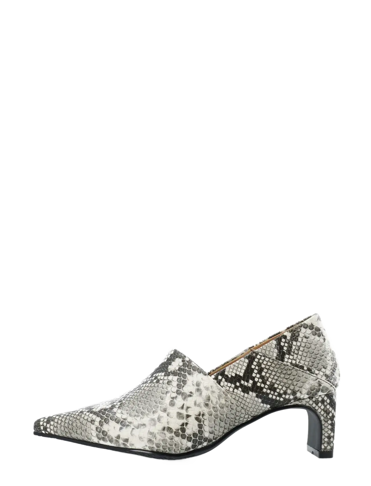 Bianco - Rowe Heel Step Down Mule #S - white snake - 1