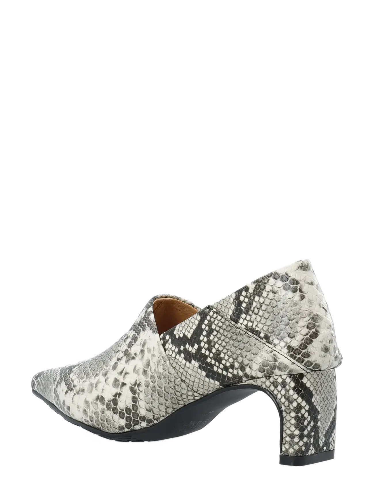 Bianco - Rowe Heel Step Down Mule #S - white snake - 2