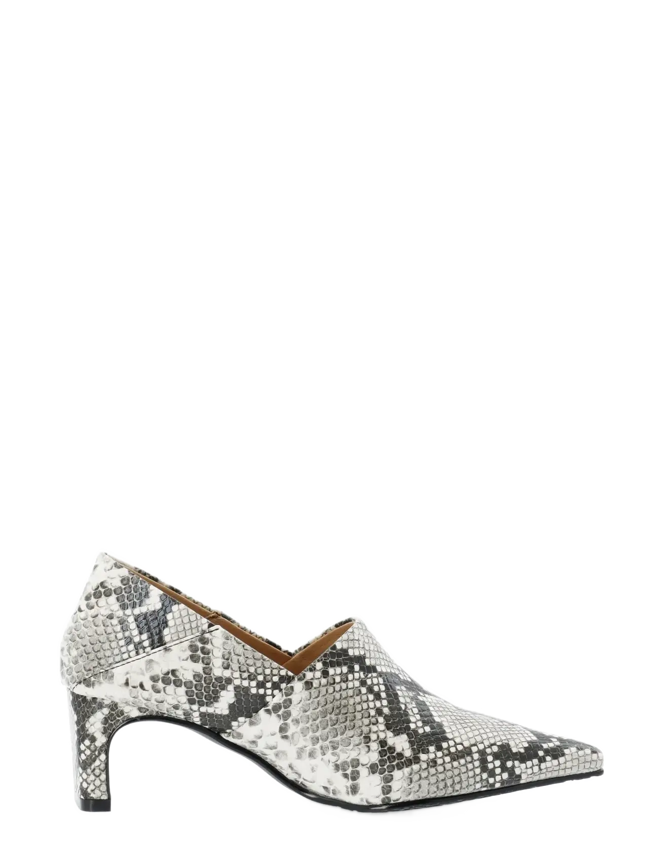 Bianco - Rowe Heel Step Down Mule #S - white snake - 3