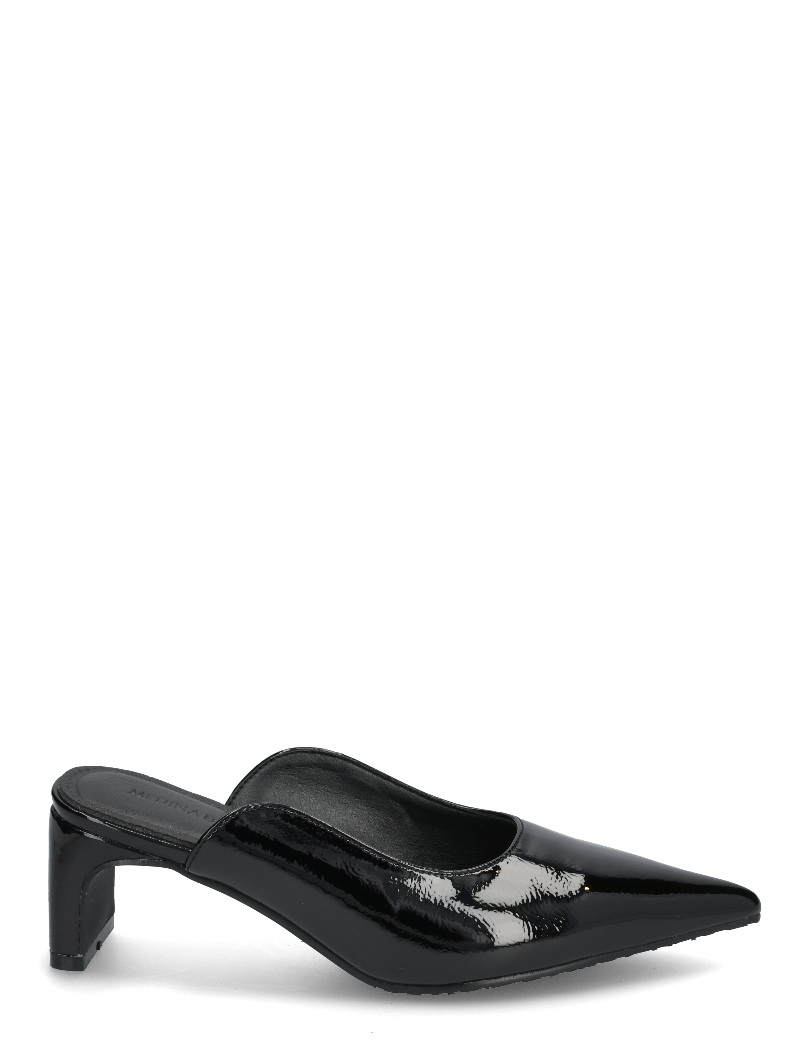 Bianco - Rowe Heel Cutline Mule #P - mules med hæle - black - 2