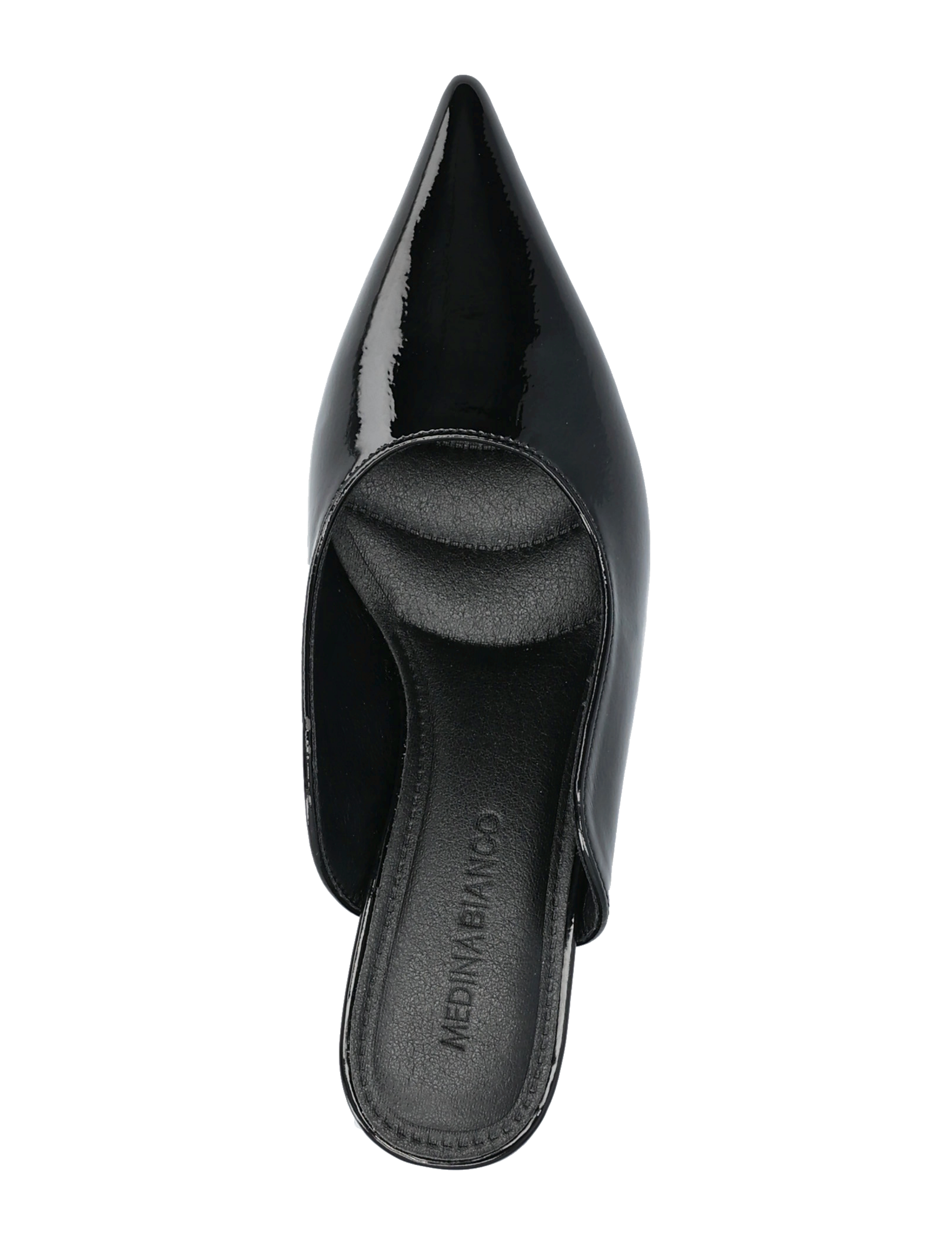 Bianco - Rowe Heel Cutline Mule #P - mules med hæle - black - 4