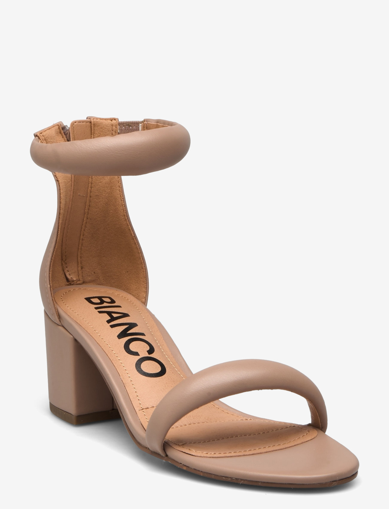 Bianco - BIALISBON Sandal Faux Leather - heeled sandals - nougat - 0