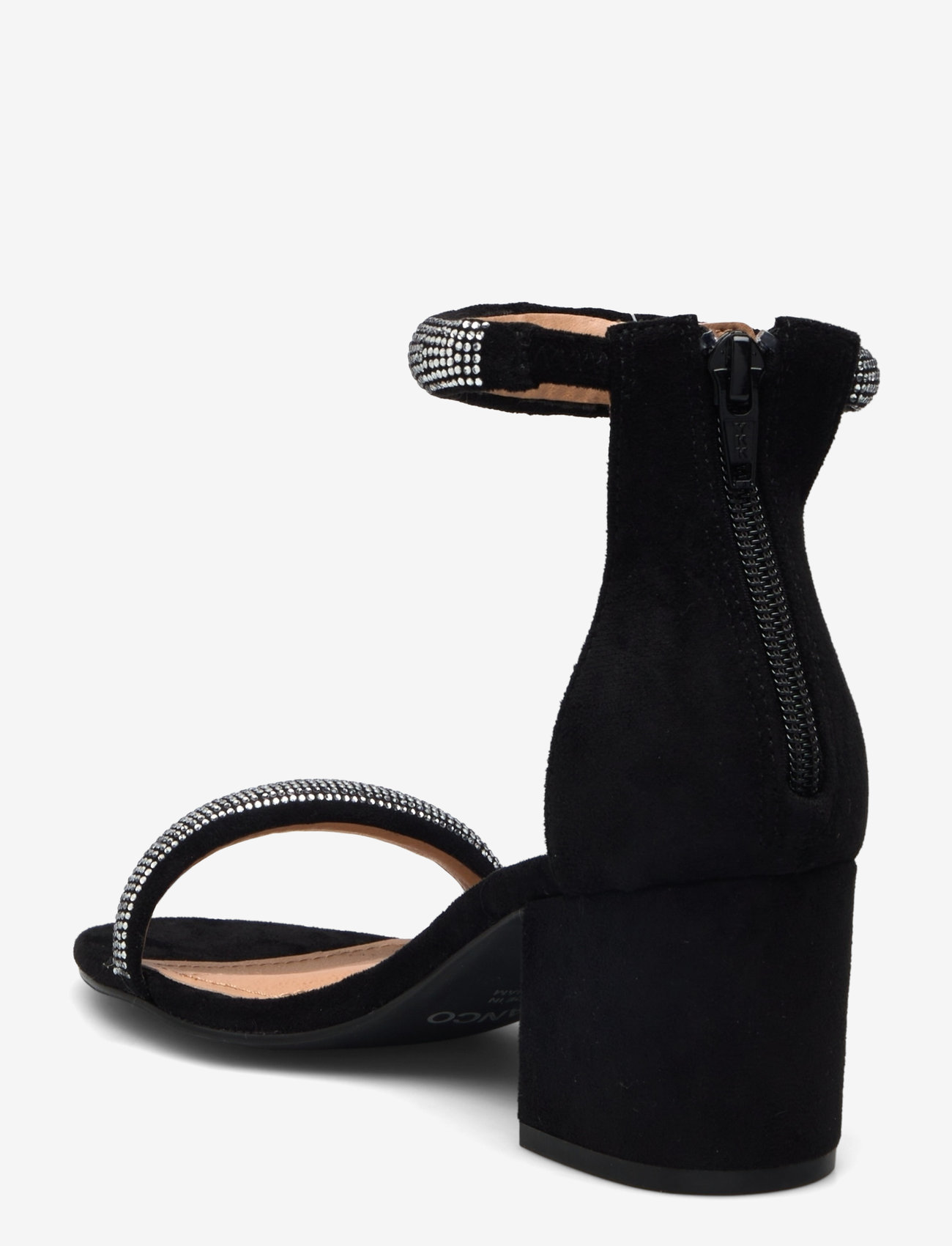 Bianco - BIALISBON Sandal Rhinestone Faux Suede - sandaletter - black - 2