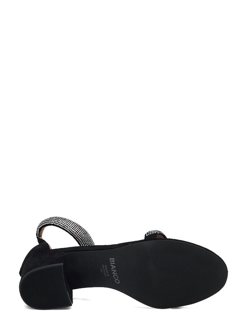 Bianco - BIALISBON Sandal Rhinestone Faux Suede - sandaletter - black - 4