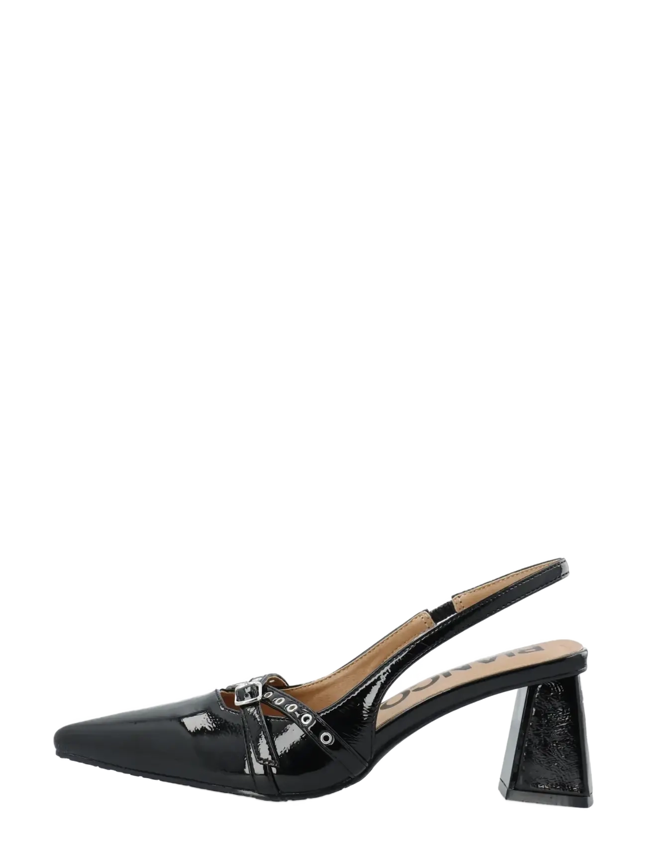 Bianco - BIAMARALYN Buckle Slingback Faux Leather - black patent - 1