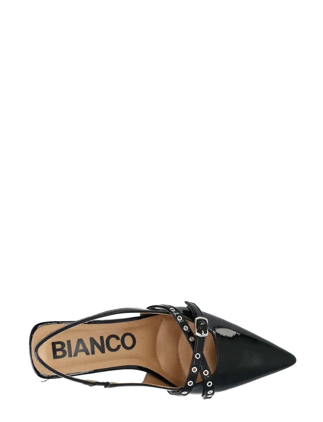 Bianco - BIAMARALYN Buckle Slingback Faux Leather - black patent - 4