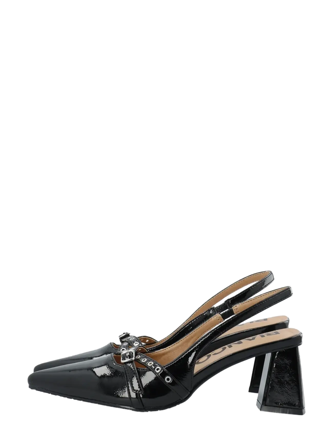 Bianco - BIAMARALYN Buckle Slingback Faux Leather - black patent - 5