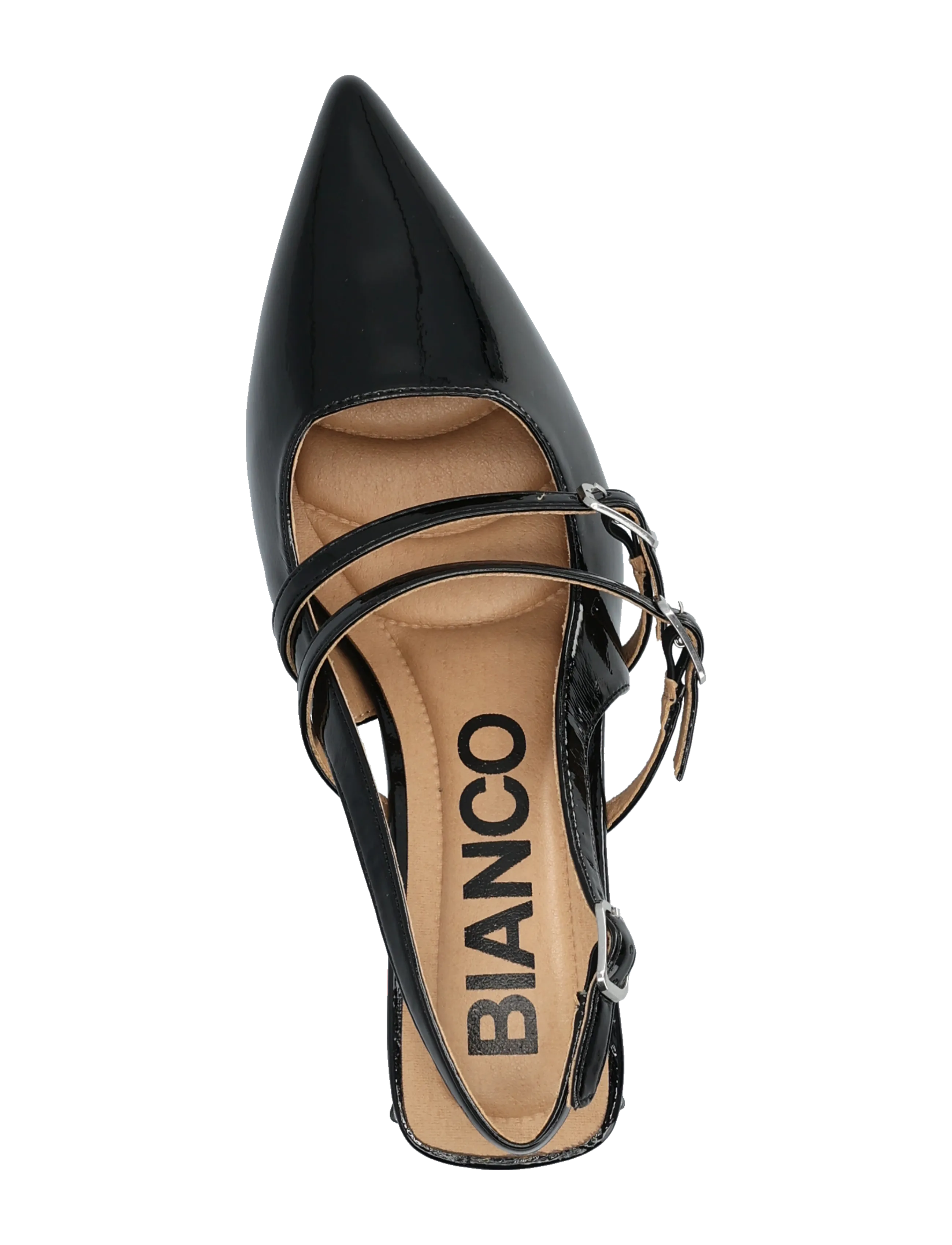 Biamaralyn Mary Jane Slingback Faux Leather 4