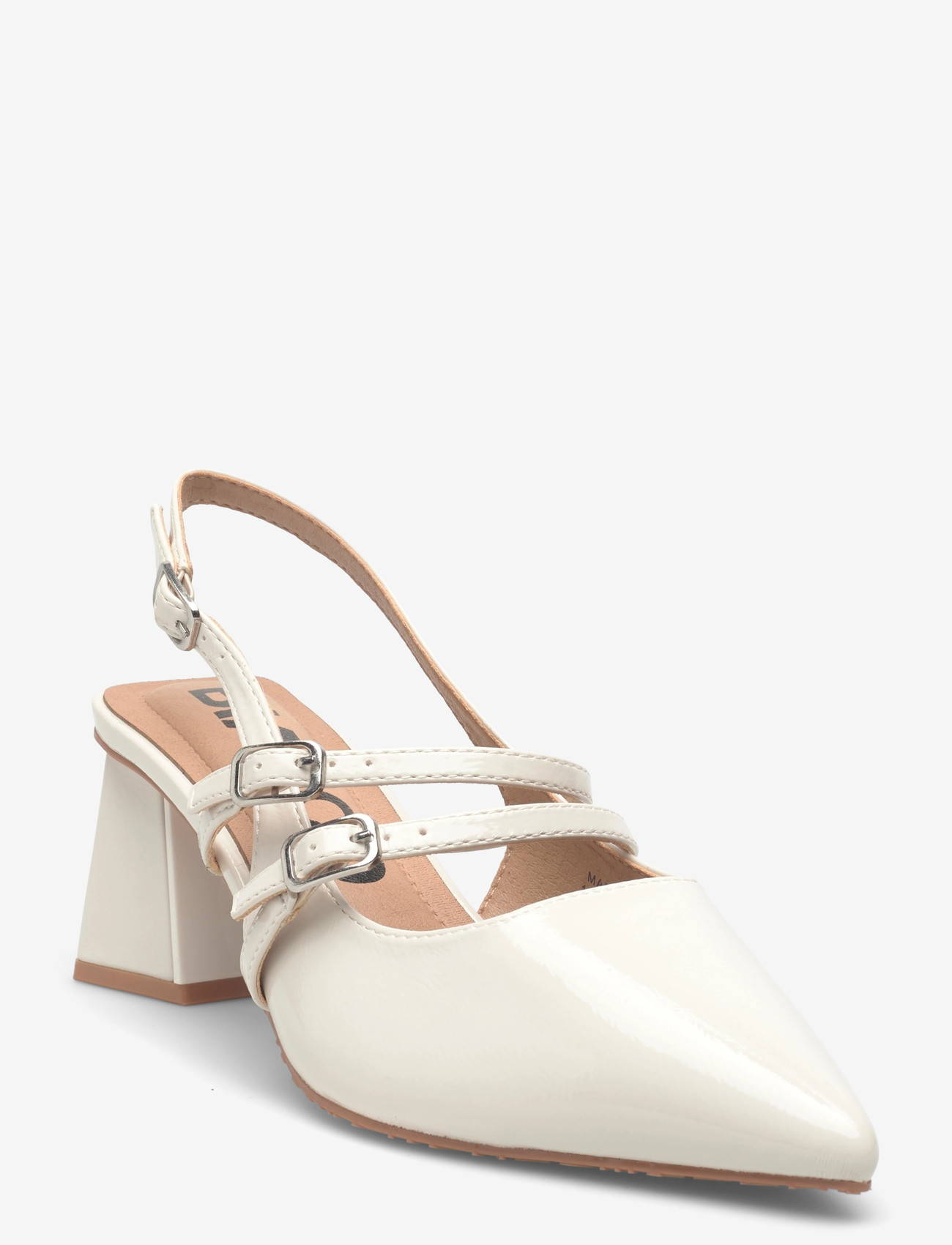 Bianco - BIAMARALYN Mary Jane Slingback Faux Leather - kontsaga slingback-kingad - off white patent - 0