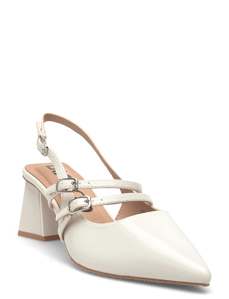 Bianco - BIAMARALYN Mary Jane Slingback Faux Leather - kontsaga slingback-kingad - off white patent - 0