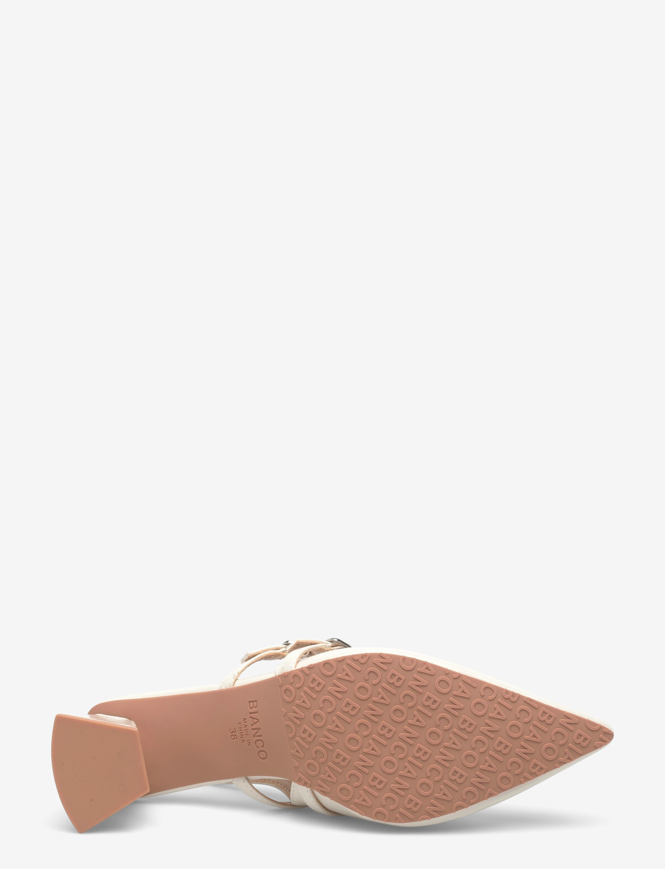 Bianco - BIAMARALYN Mary Jane Slingback Faux Leather - kontsaga slingback-kingad - off white patent - 4