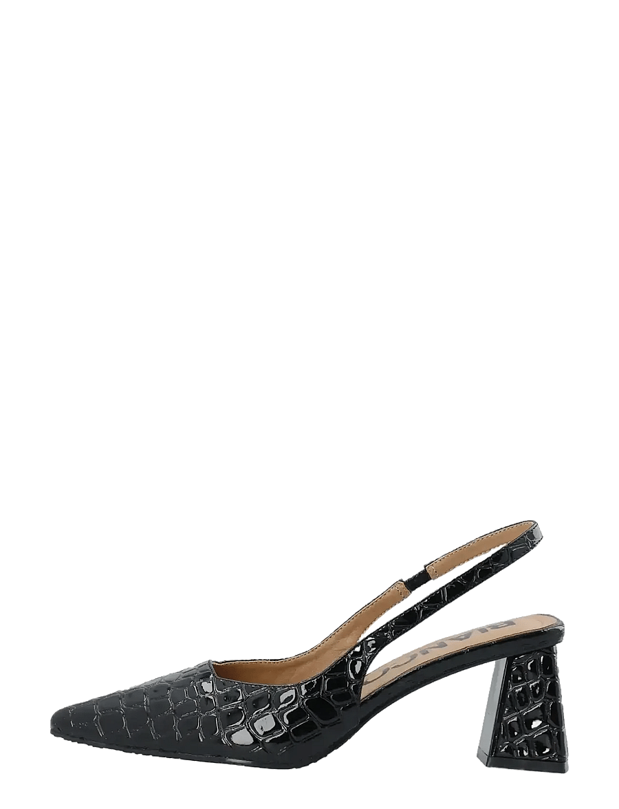 Bianco - BIAMARALYN Slingback Croco Patent - kontsaga slingback-kingad - black croco patent - 1