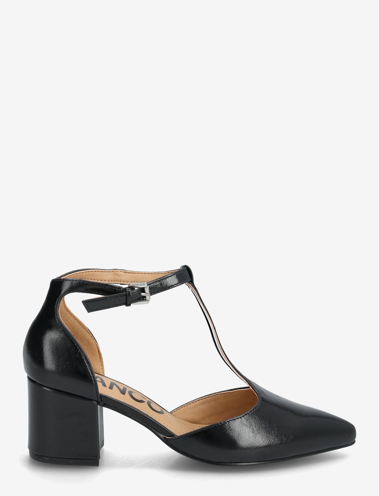 Bianco - BIADEVIVED T-Strap Pump Faux Leather - pumps - black - 1