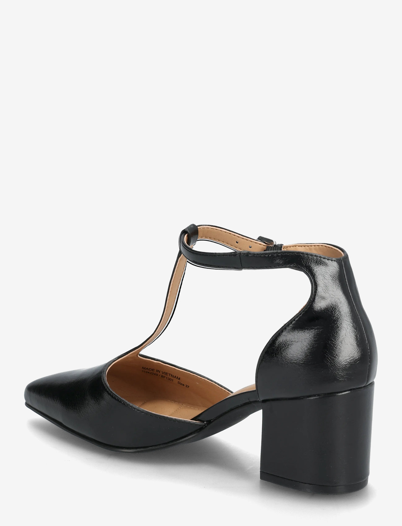 Bianco - BIADEVIVED T-Strap Pump Faux Leather - pumps - black - 2