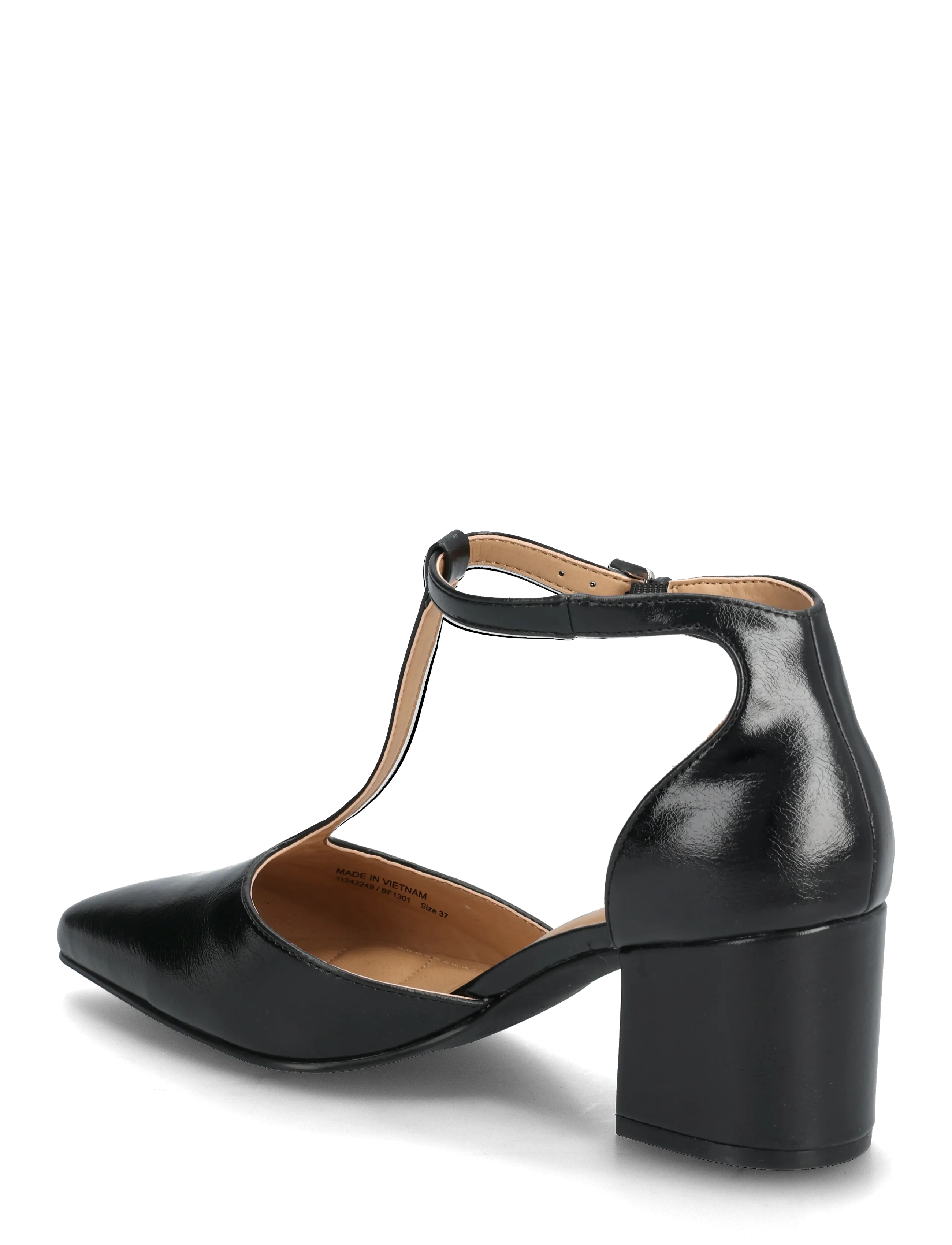 Bianco - BIADEVIVED T-Strap Pump Faux Leather - black - 2