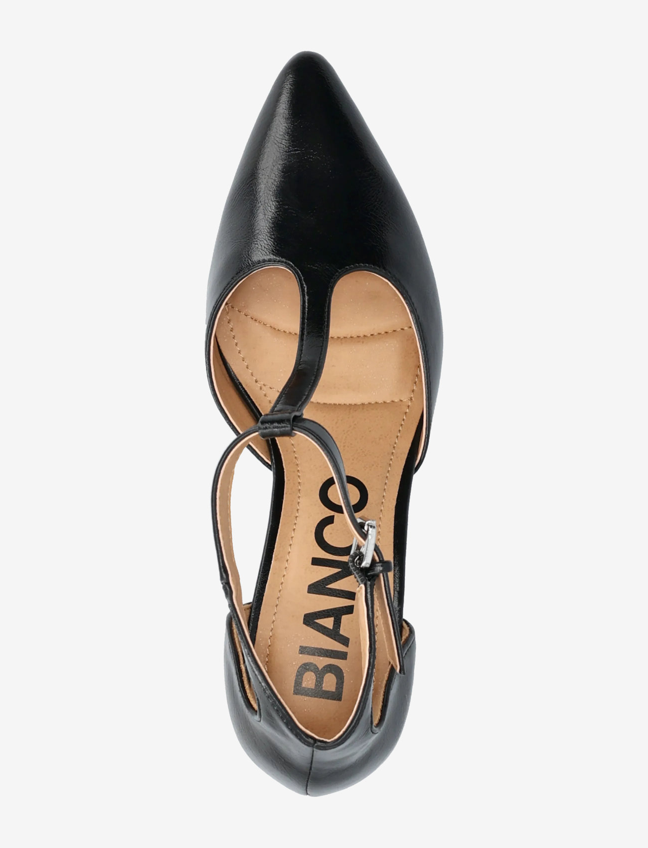 Bianco - BIADEVIVED T-Strap Pump Faux Leather - pumps - black - 3