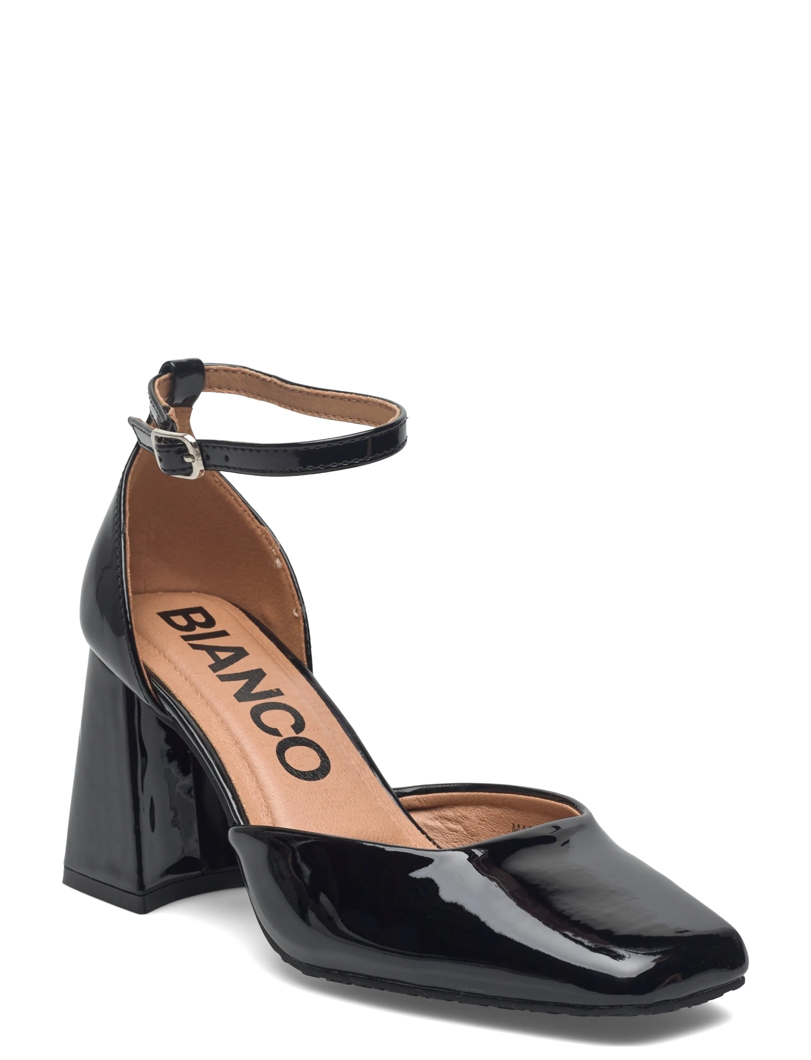 Bianco Biajoyce D'orsay Pump Faux Leather, 41, Black, Hæle > Pumps, Dame