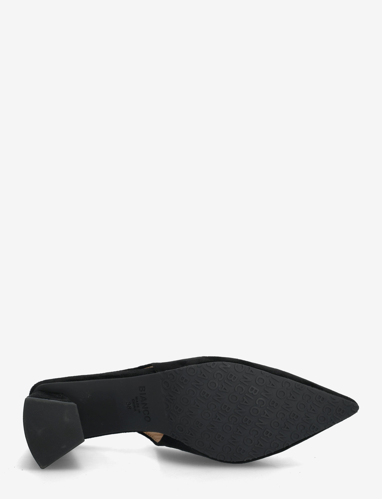 Bianco - BIAMARALYN Slingback Faux Suede - slingbacks med hæle - black - 4