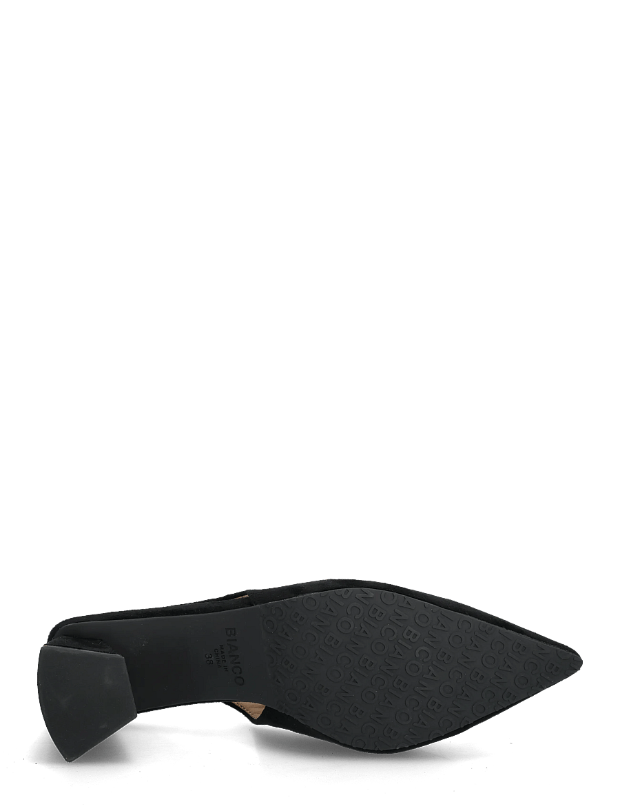 Bianco - BIAMARALYN Slingback Faux Suede - slingbacks mit absatz - black - 4