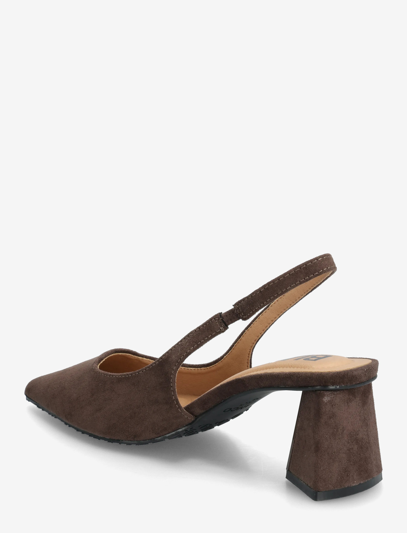 Bianco - BIAMARALYN Slingback Faux Suede - dark brown - 2
