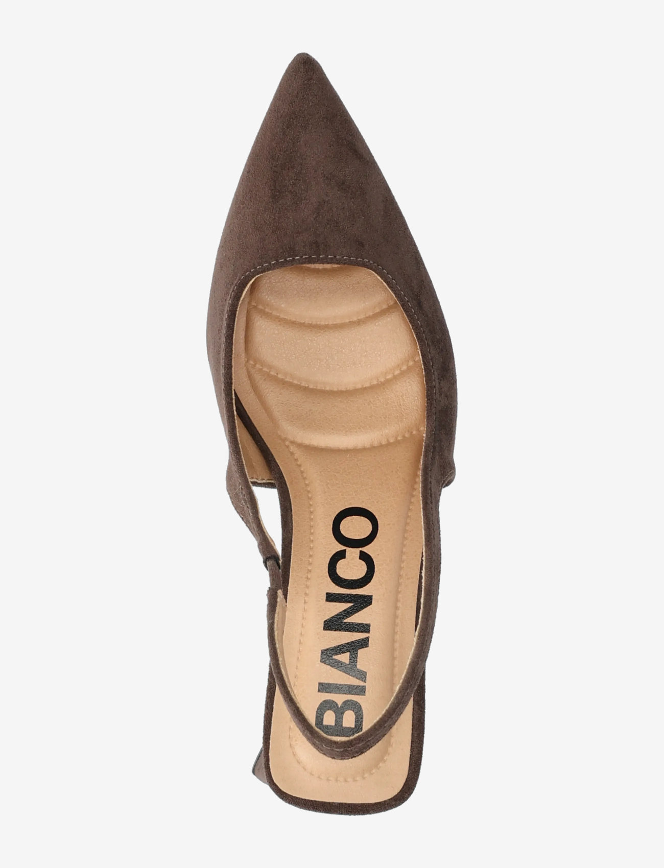 Bianco - BIAMARALYN Slingback Faux Suede - dark brown - 3