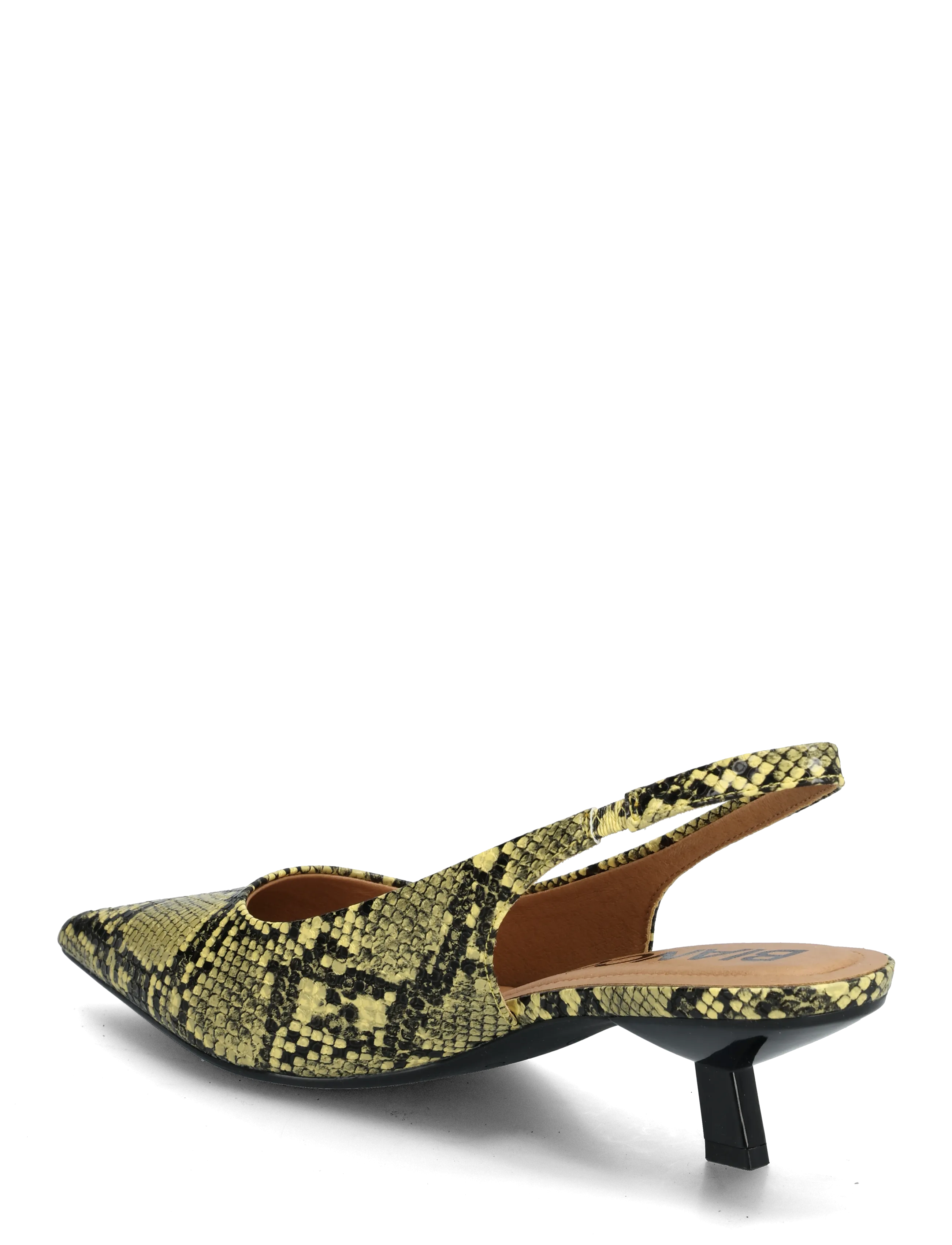 Biakristin Kitten Heel Slingback Faux Leather 3