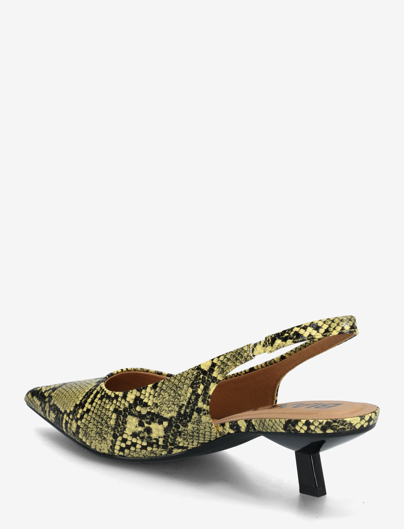 Bianco - BIAKRISTIN Kitten Heel Slingback Faux Leather - slingbacks med hæle - yellow snake - 2