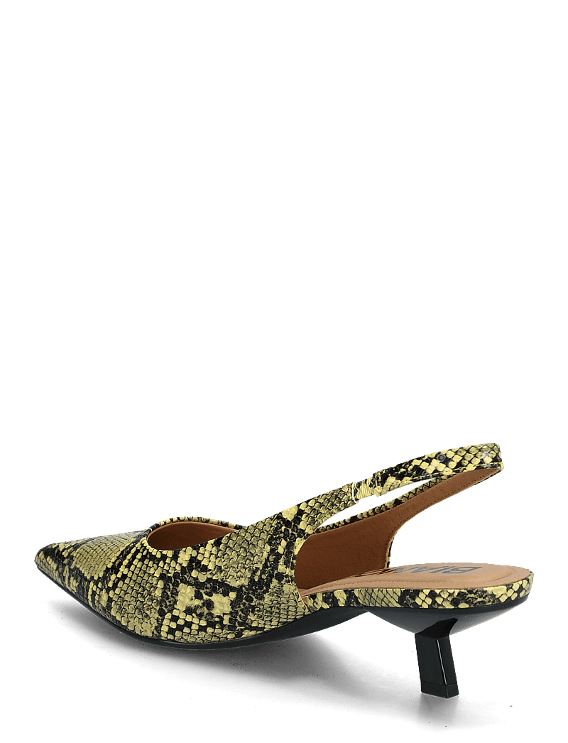 Bianco - BIAKRISTIN Kitten Heel Slingback Faux Leather - slingbacks med hæle - yellow snake - 2