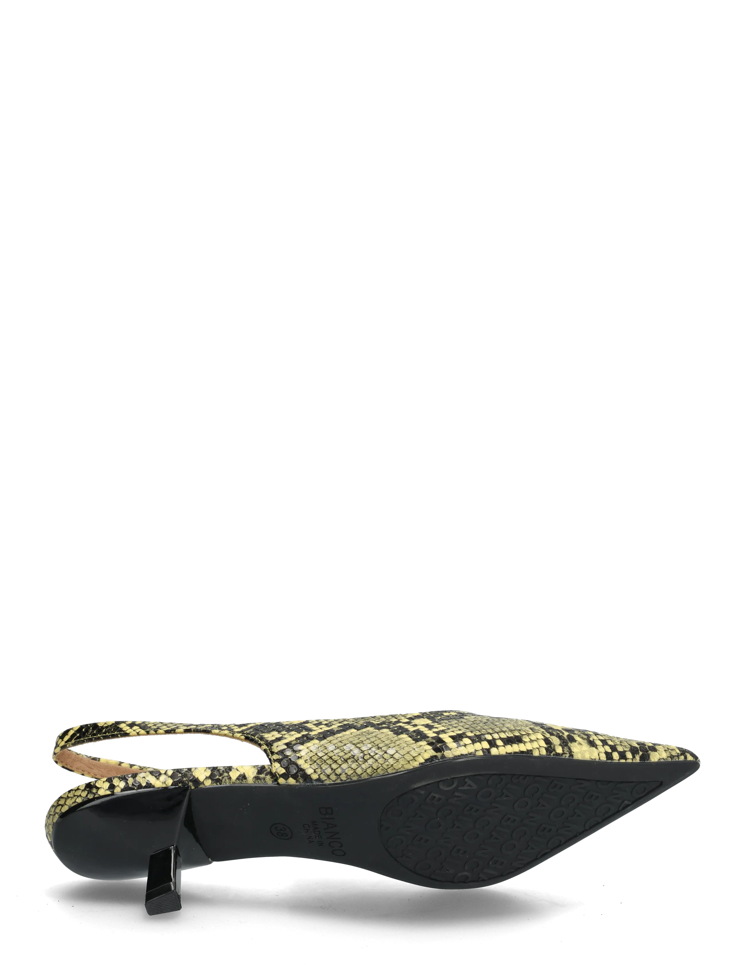Biakristin Kitten Heel Slingback Faux Leather 5