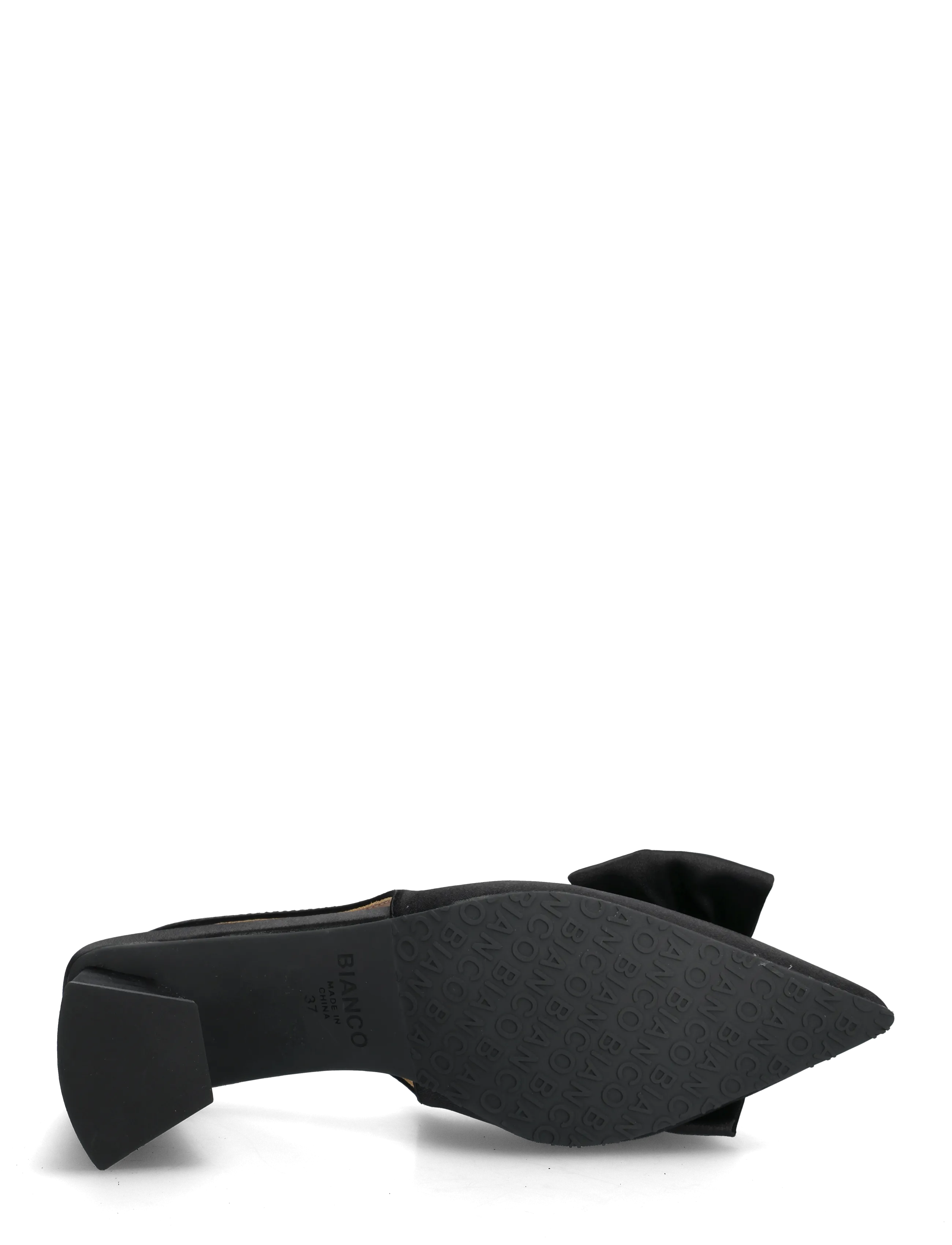 Bianco - BIAMARALYN Slingback Bow Satin - black - 4