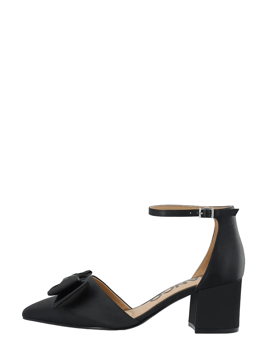 Bianco - BIADEVIVED Pump Bow Satin - pumps - black - 1
