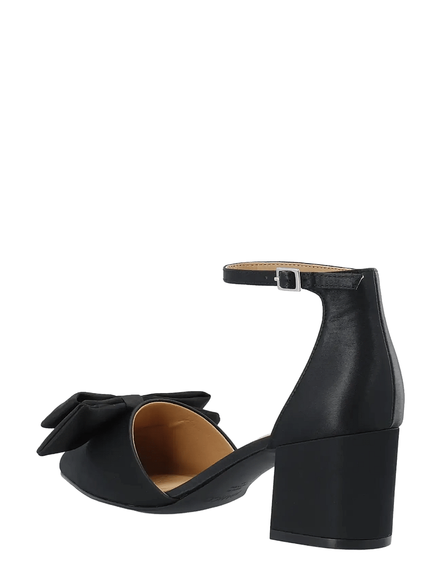 Bianco - BIADEVIVED Pump Bow Satin - pumps - black - 2