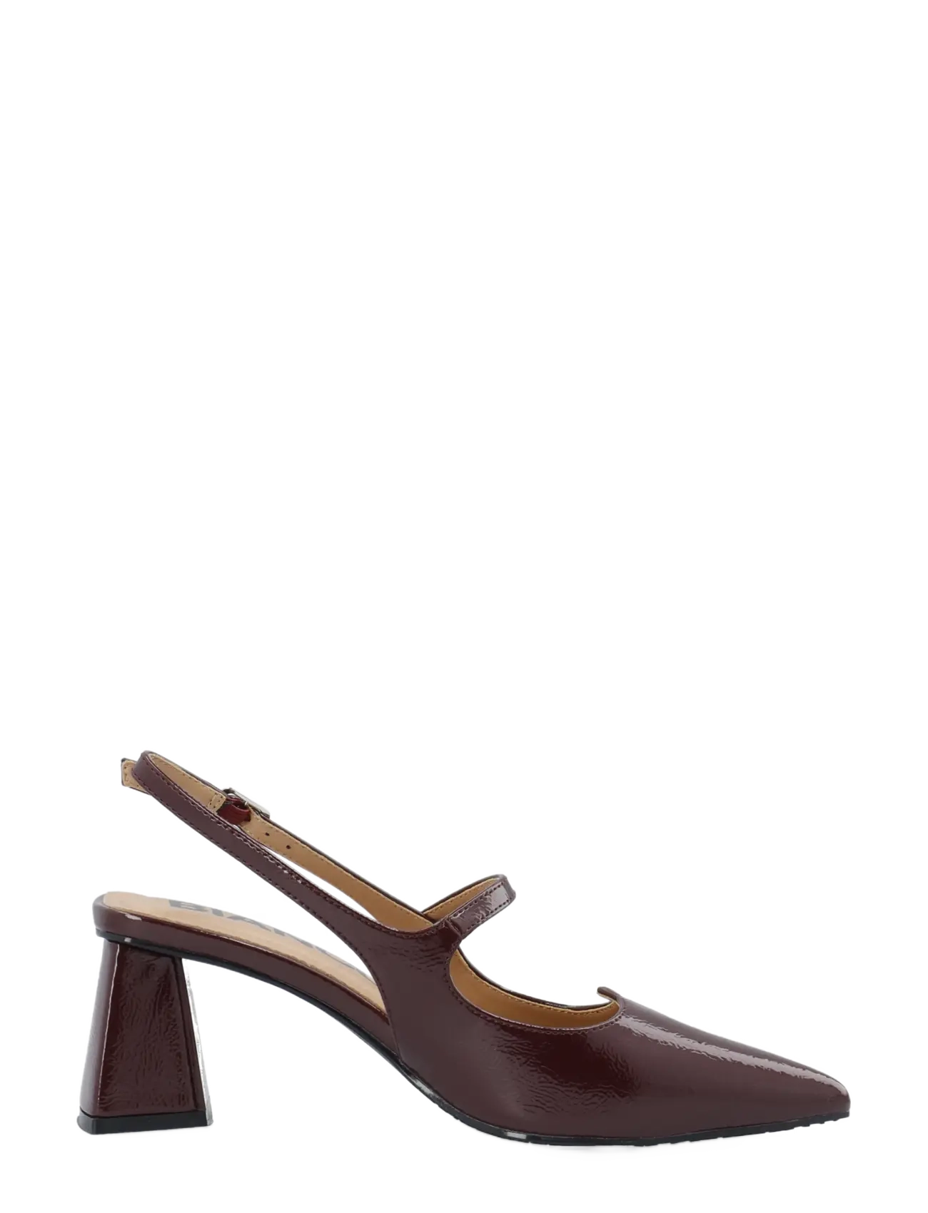 Bianco - BIAMARALYN Heart Mary Jane Slingback Faux Leather - burgundy patent - 3
