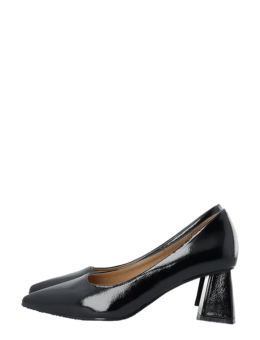Bianco - BIAMARALYN Court Shoe Faux Leather - pumps - black patent - 5