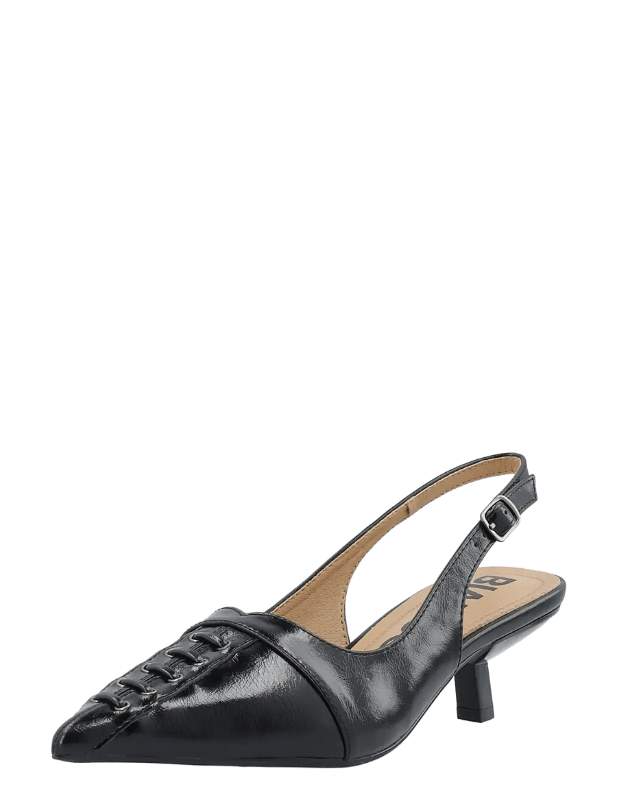 Bianco - BIAKRISTIN Lace Up Slingback Faux Leather - black pratia - 0