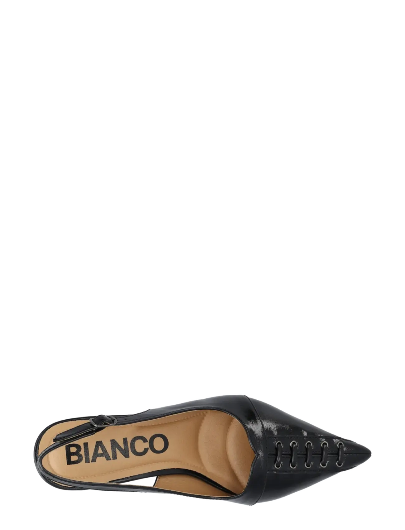 Bianco - BIAKRISTIN Lace Up Slingback Faux Leather - black pratia - 4