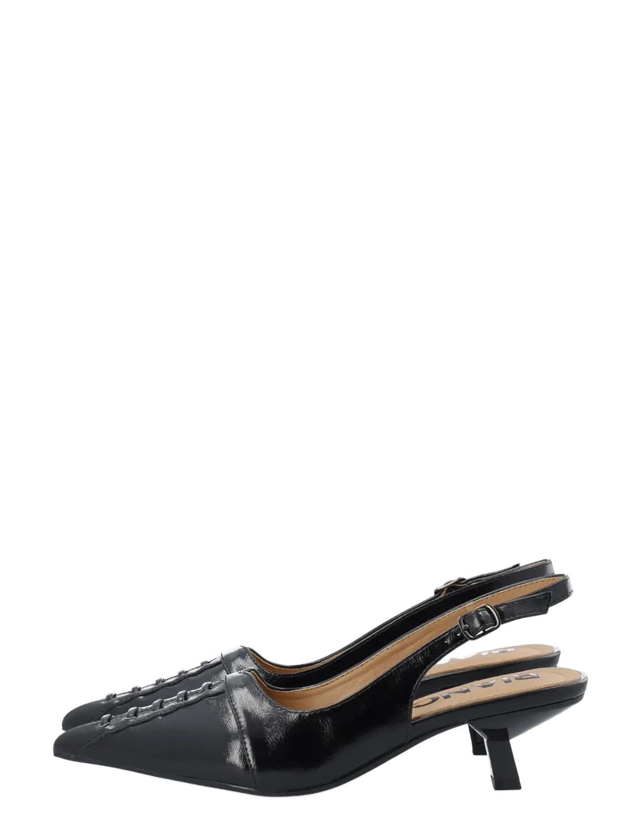 Bianco - BIAKRISTIN Lace Up Slingback Faux Leather - black pratia - 5