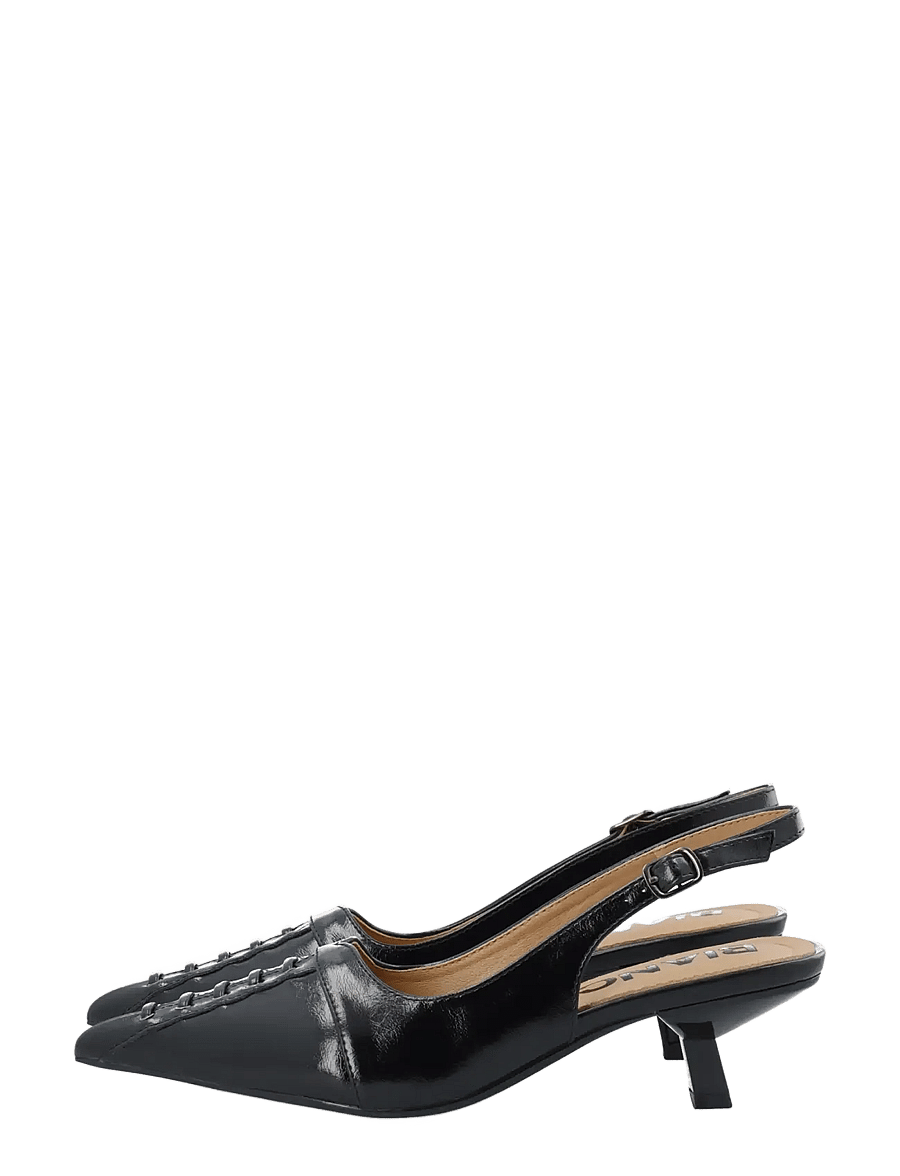 Bianco - BIAKRISTIN Lace Up Slingback Faux Leather - black pratia - 5