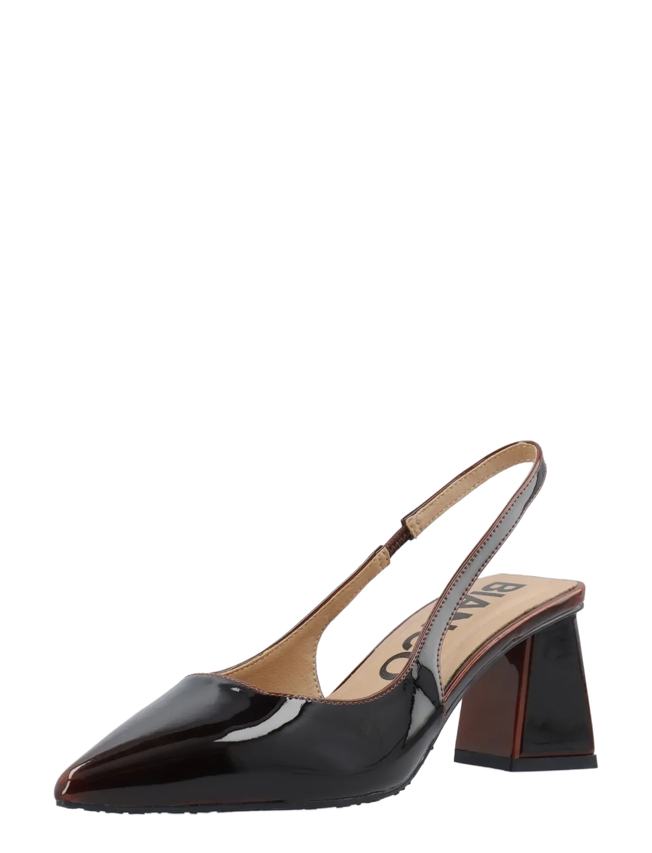 Bianco BIAMARALYN Slingback Pull Up Patent - Slingbacks mit Absatz - BROWN PULL UP PATENT / brown